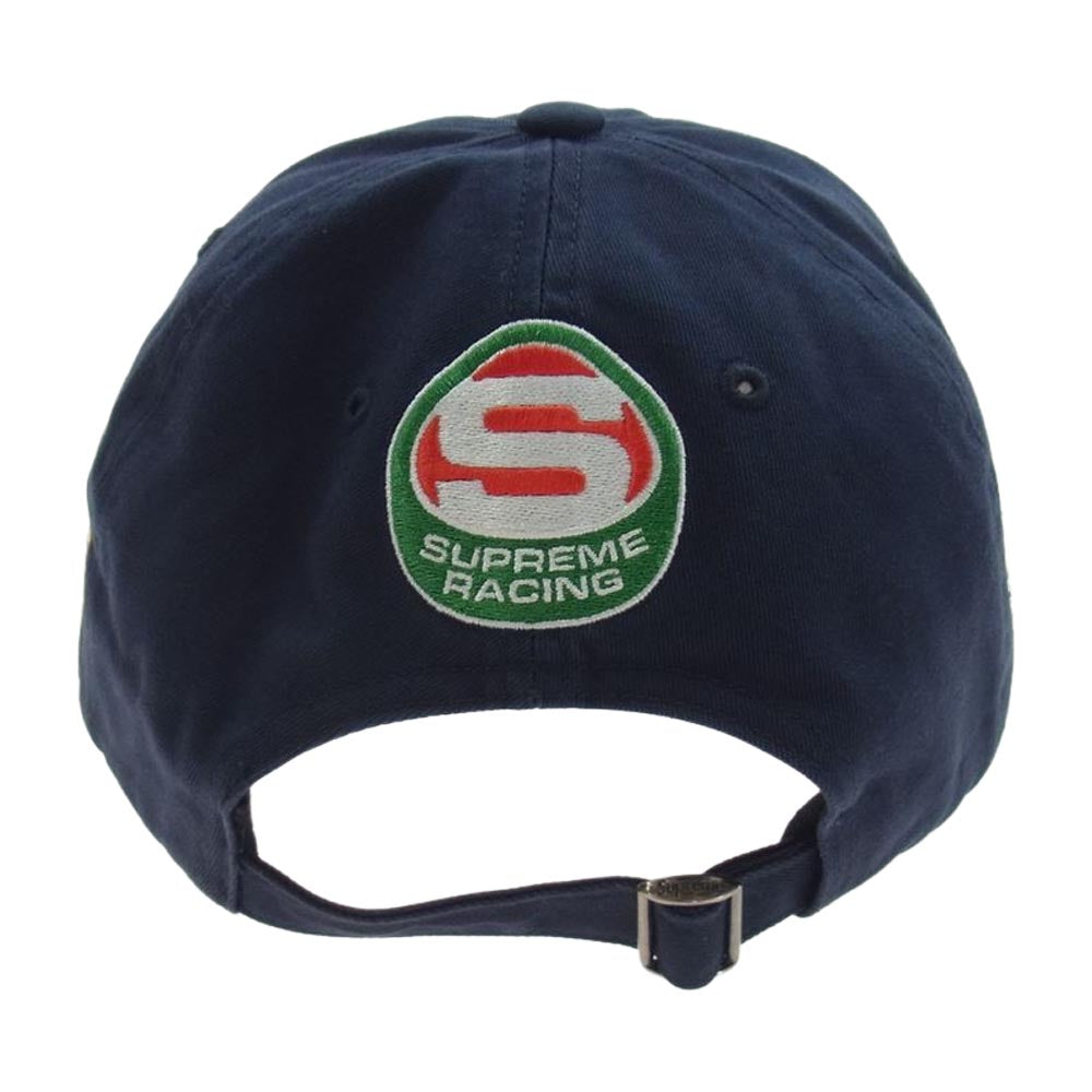 Supreme シュプリーム 23SS Racing 6Panel Cap レーシング 6パネル キャップ ネイビー系【中古】