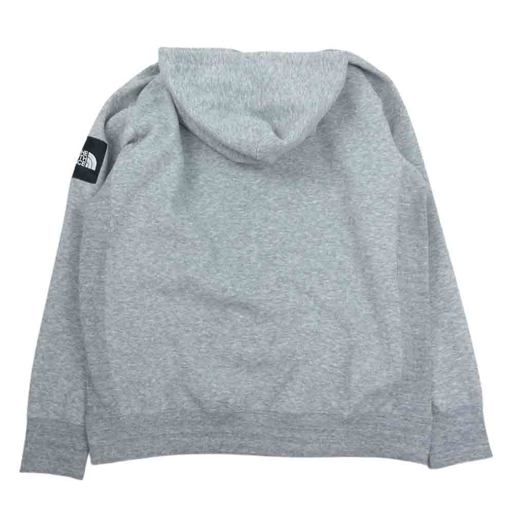 THE NORTH FACE ノースフェイス NT62232 SQUARE LOGO FULLZIP スクエアロゴ フルジップ フーディー スウェットパーカー グレー系 XL【新古品】【未使用】【中古】