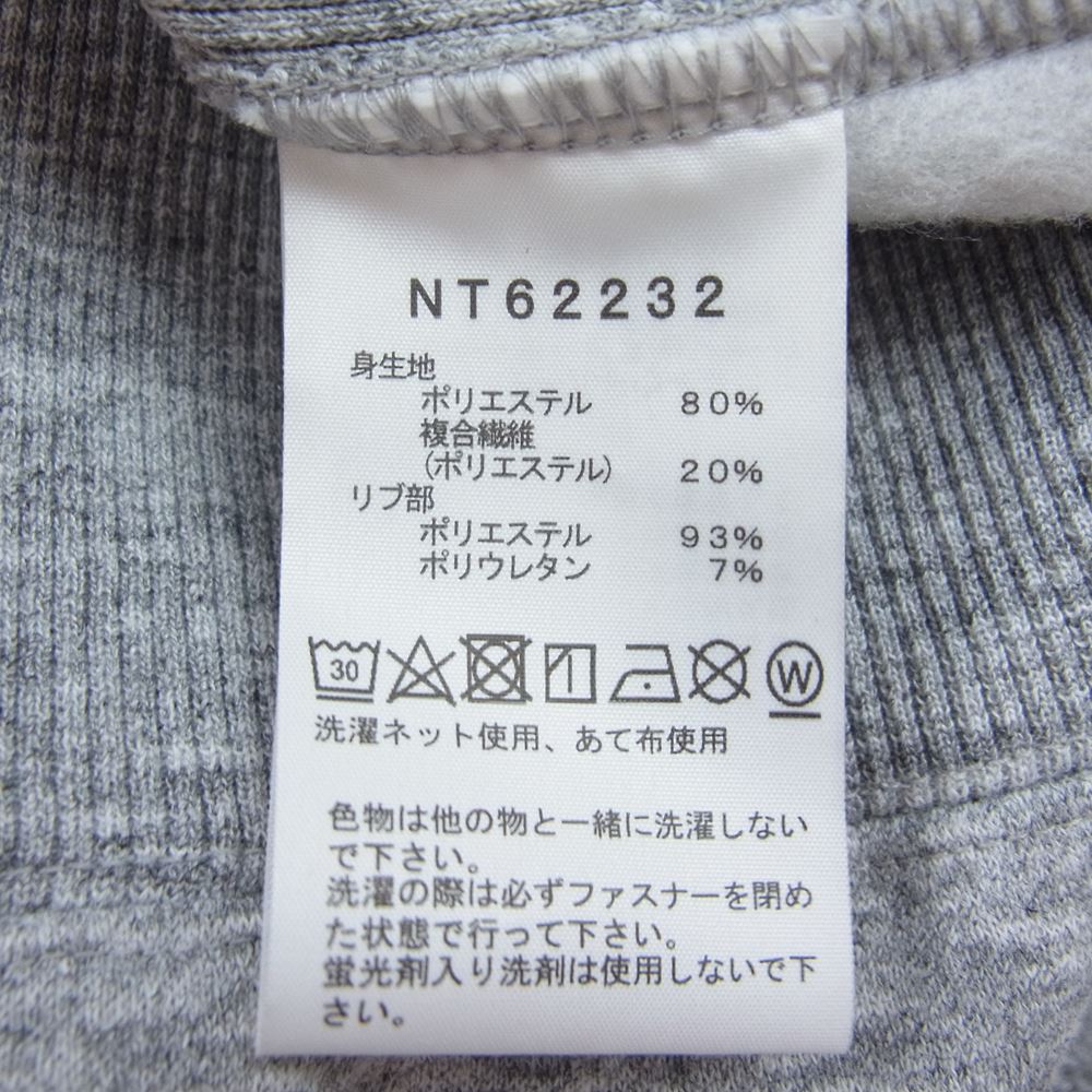 THE NORTH FACE ノースフェイス NT62232 SQUARE LOGO FULLZIP スクエアロゴ フルジップ フーディー スウェットパーカー グレー系 XL【新古品】【未使用】【中古】