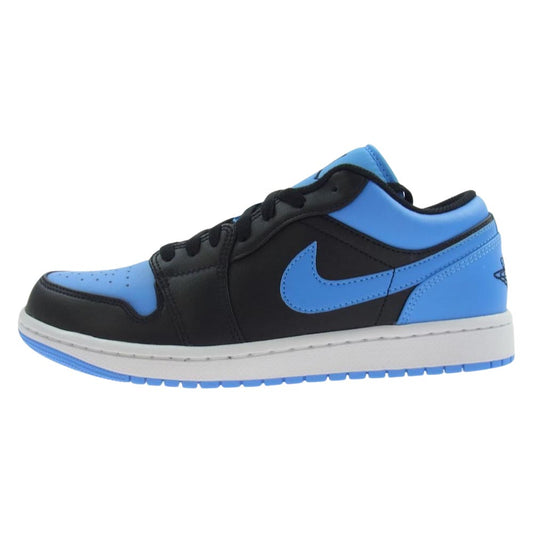 NIKE ナイキ Air Jordan 1 Low University Blue エアジョーダン1 ロー ユニバーシティブルー スニーカー ブラック系 ブルー系 26.5cm【極上美品】【中古】