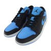 NIKE ナイキ Air Jordan 1 Low University Blue エアジョーダン1 ロー ユニバーシティブルー スニーカー ブラック系 ブルー系 26.5cm【極上美品】【中古】