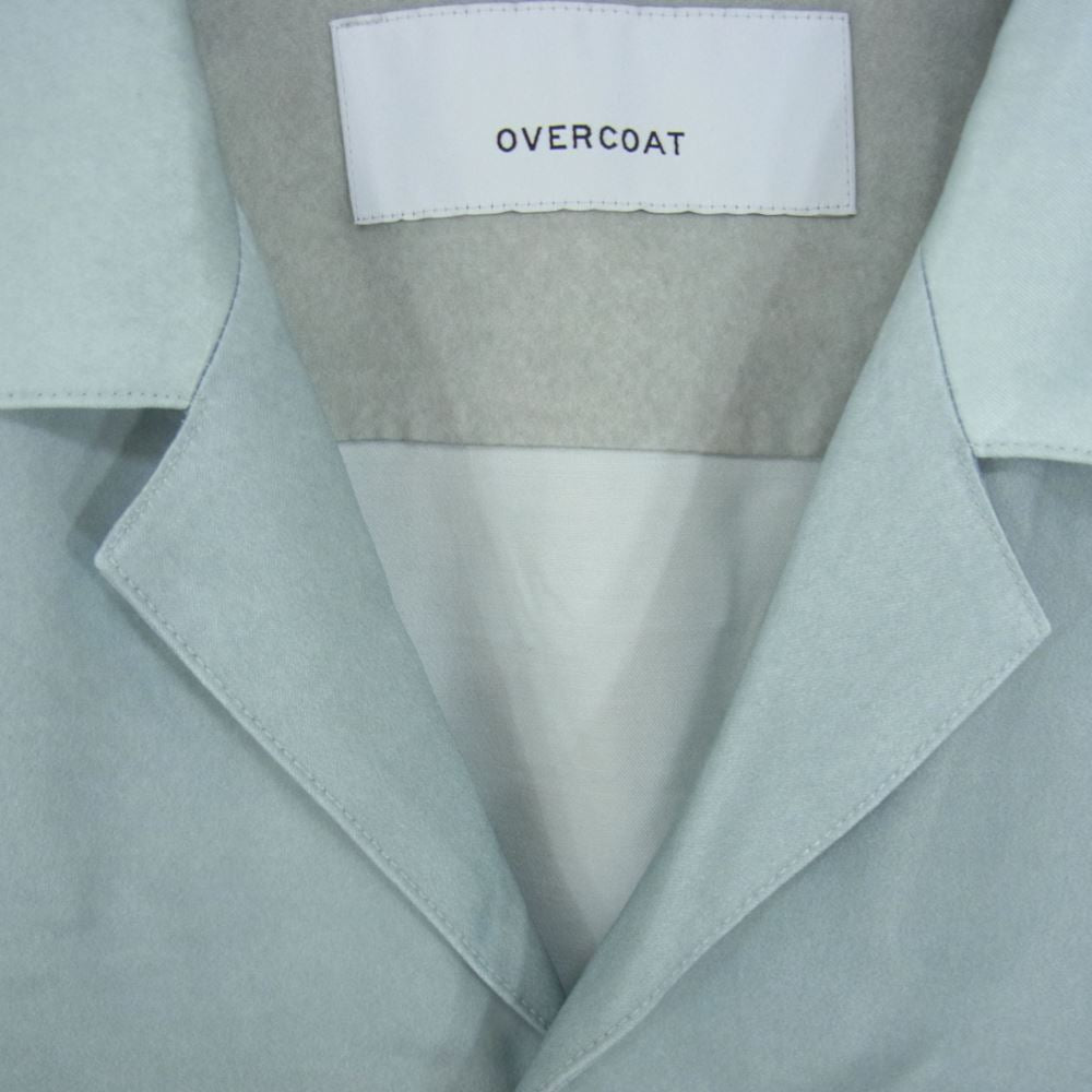 オーバーコート 大丸製作所 21SS S21T03-USC DROPPED SHOULDER S/S TOP ドロップショルダー オープンカラー レーヨン 半袖 シャツ ライトブルー系 1【中古】