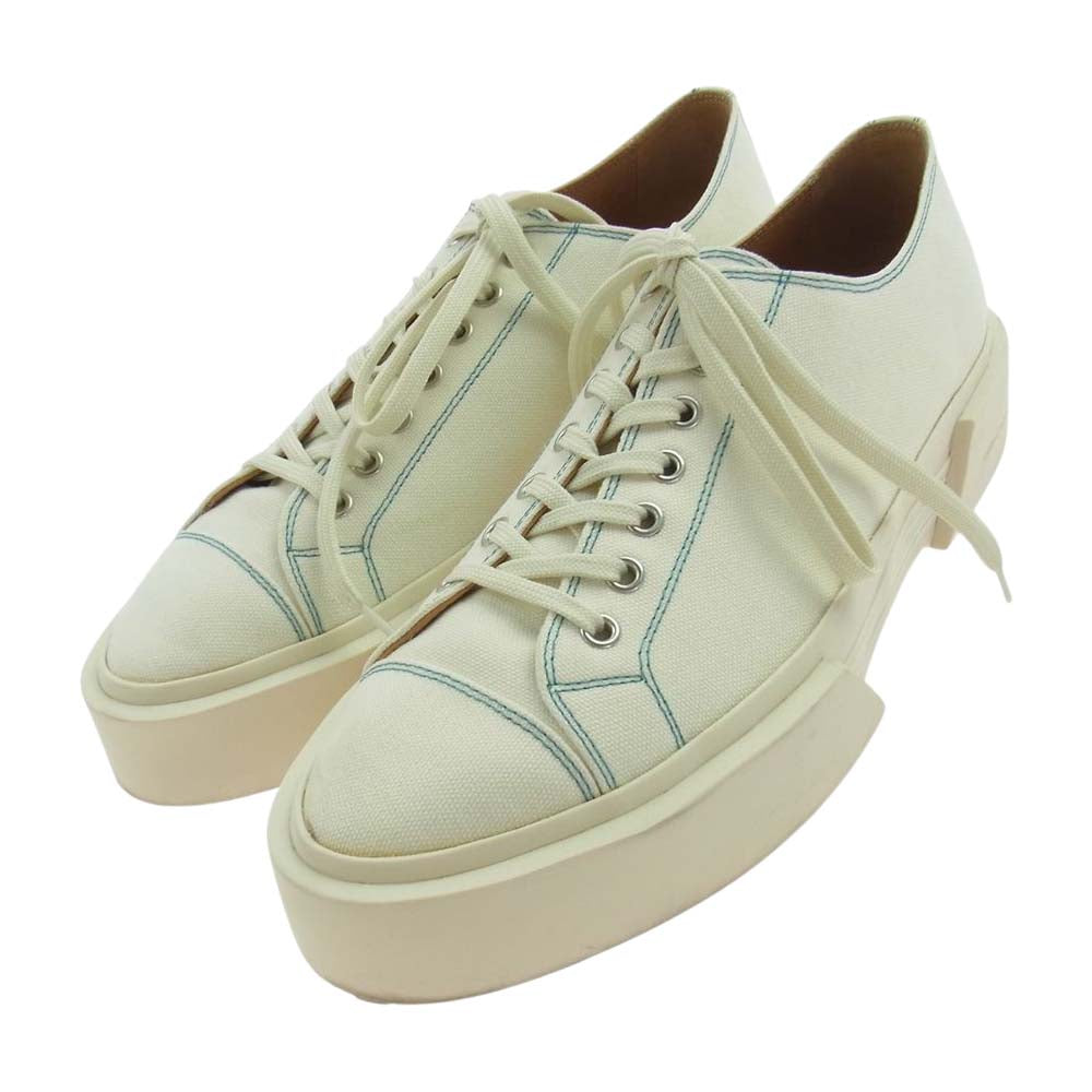 オーエーエムシー 0ASQ89505A INFLATE PLIMSOLL プリモソール キャンバス ローカット スニーカー ホワイト系 42【中古】