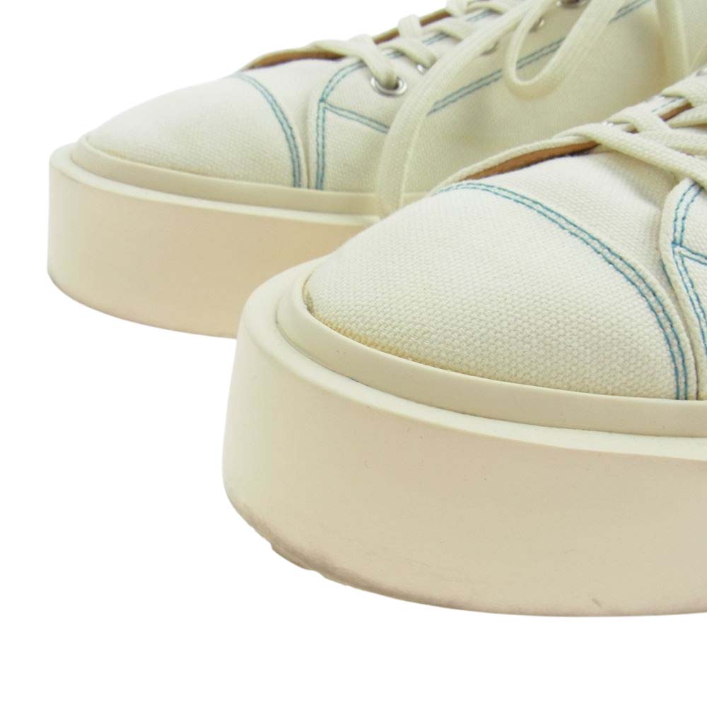 オーエーエムシー 0ASQ89505A INFLATE PLIMSOLL プリモソール キャンバス ローカット スニーカー ホワイト系 42【中古】