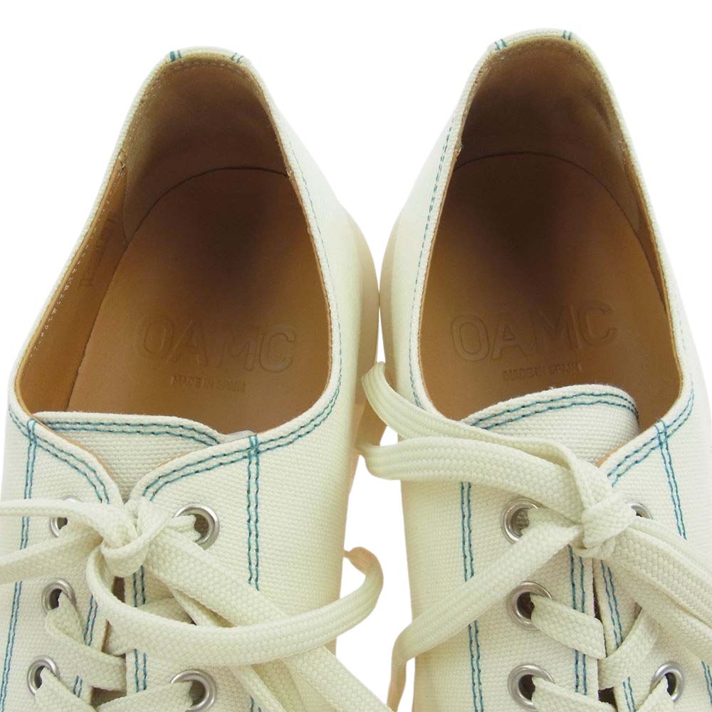 オーエーエムシー 0ASQ89505A INFLATE PLIMSOLL プリモソール キャンバス ローカット スニーカー ホワイト系 42【中古】