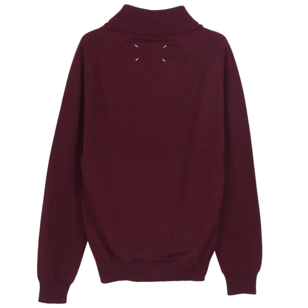 MAISON MARGIELA メゾンマルジェラ 13AW S30HA0667 14ライン ウール Vネック ニット エンジ系 S【中古】