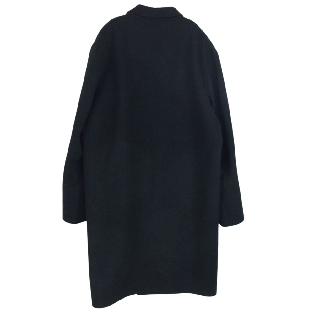 ACNE STUDIOS アクネストゥディオズ B90028 CHAD オーバーサイズ ウール カシミア カシミヤ チェスターコート ブラック系 48【中古】