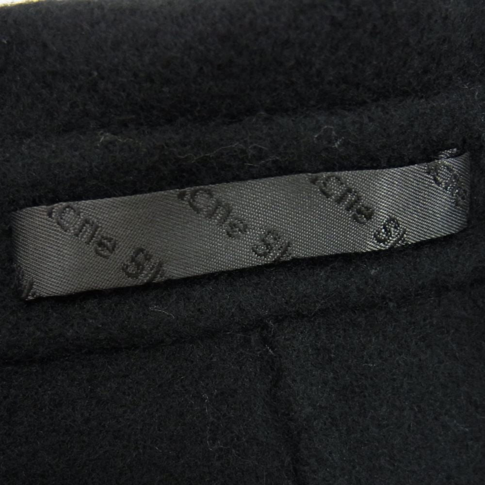 ACNE STUDIOS アクネストゥディオズ B90028 CHAD オーバーサイズ ウール カシミア カシミヤ チェスターコート ブラック系 48【中古】