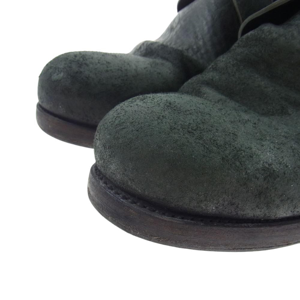 オーガスタ 9ホール ホースレザー レースアップ ロングブーツ  グレー系 8【中古】