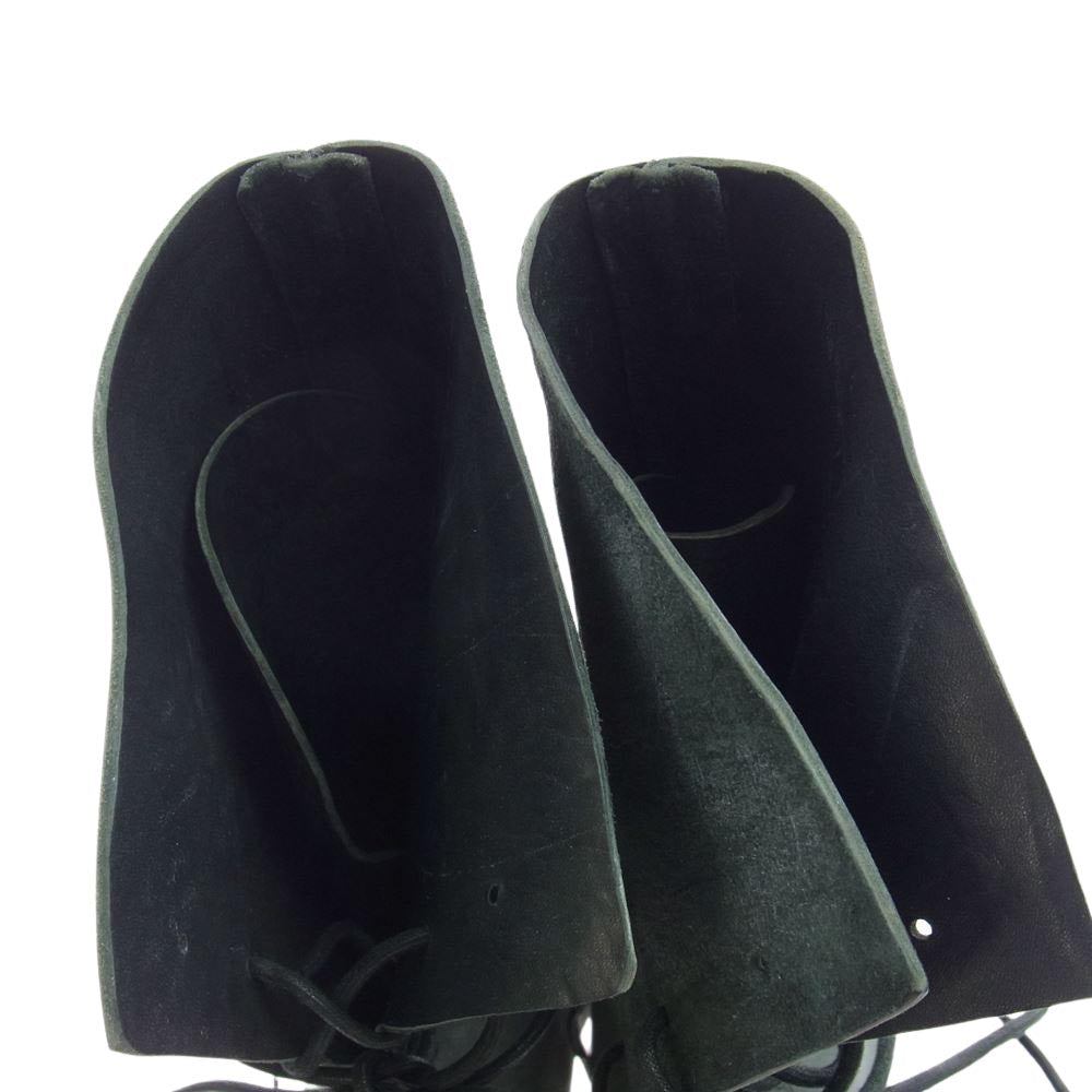 オーガスタ 9ホール ホースレザー レースアップ ロングブーツ  グレー系 8【中古】