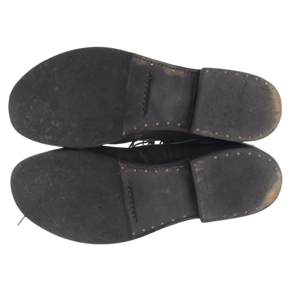 オーガスタ 9ホール ホースレザー レースアップ ロングブーツ  グレー系 8【中古】