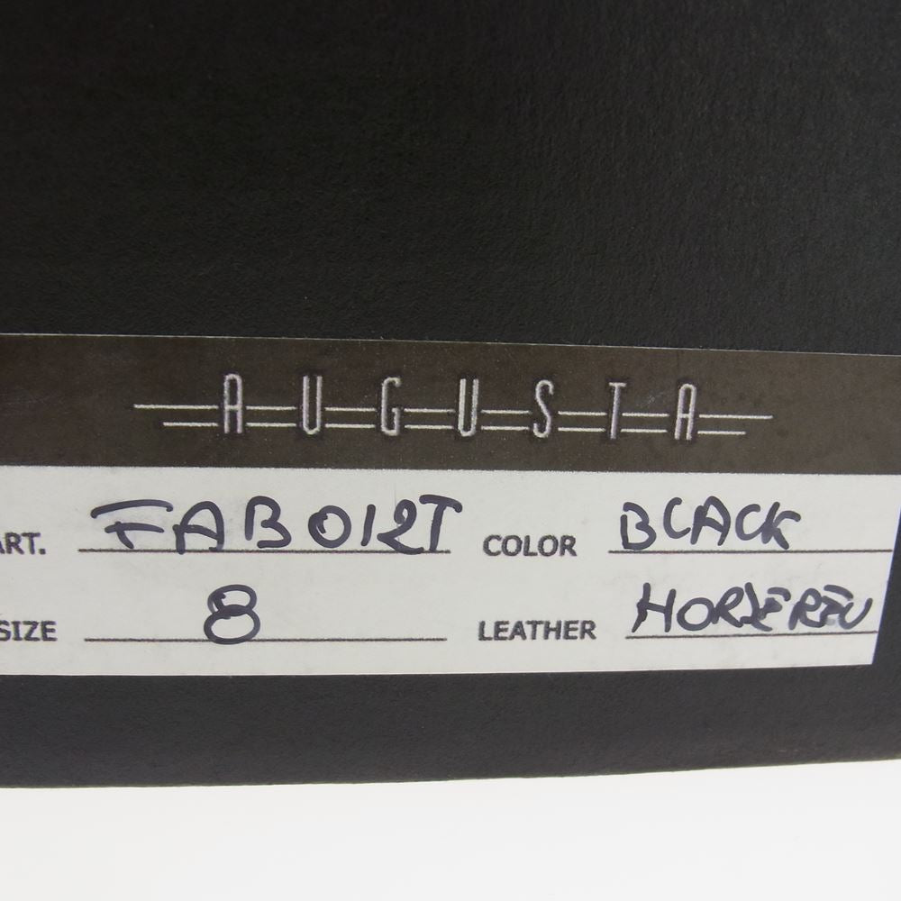 オーガスタ 9ホール ホースレザー レースアップ ロングブーツ  グレー系 8【中古】