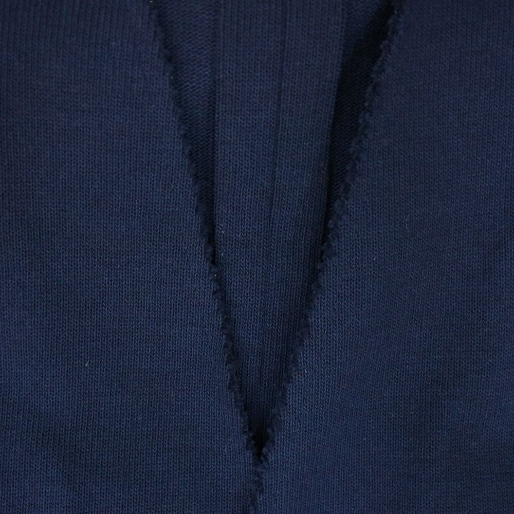 MAISON MARGIELA メゾンマルジェラ 18SS S50BN0336 10ライン カットオフ ノーカラー カラーレス ジャケット ネイビー系 44【中古】