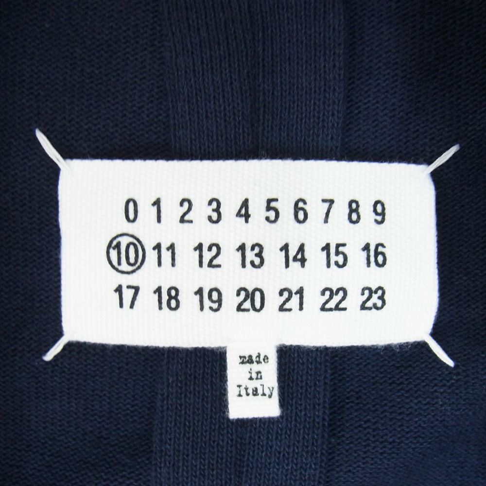 MAISON MARGIELA メゾンマルジェラ 18SS S50BN0336 10ライン カットオフ ノーカラー カラーレス ジャケット ネイビー系 44【中古】