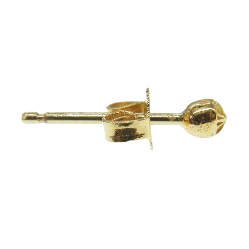 CHROME HEARTS クロムハーツ（原本無） 22K ミニ クロスボール スタッド ピアス ゴールド系【中古】