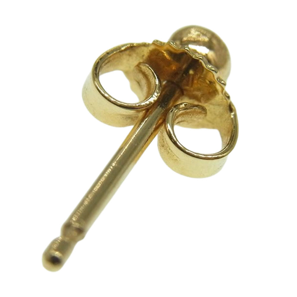 CHROME HEARTS クロムハーツ（原本無） 22K ミニ クロスボール スタッド ピアス ゴールド系【中古】