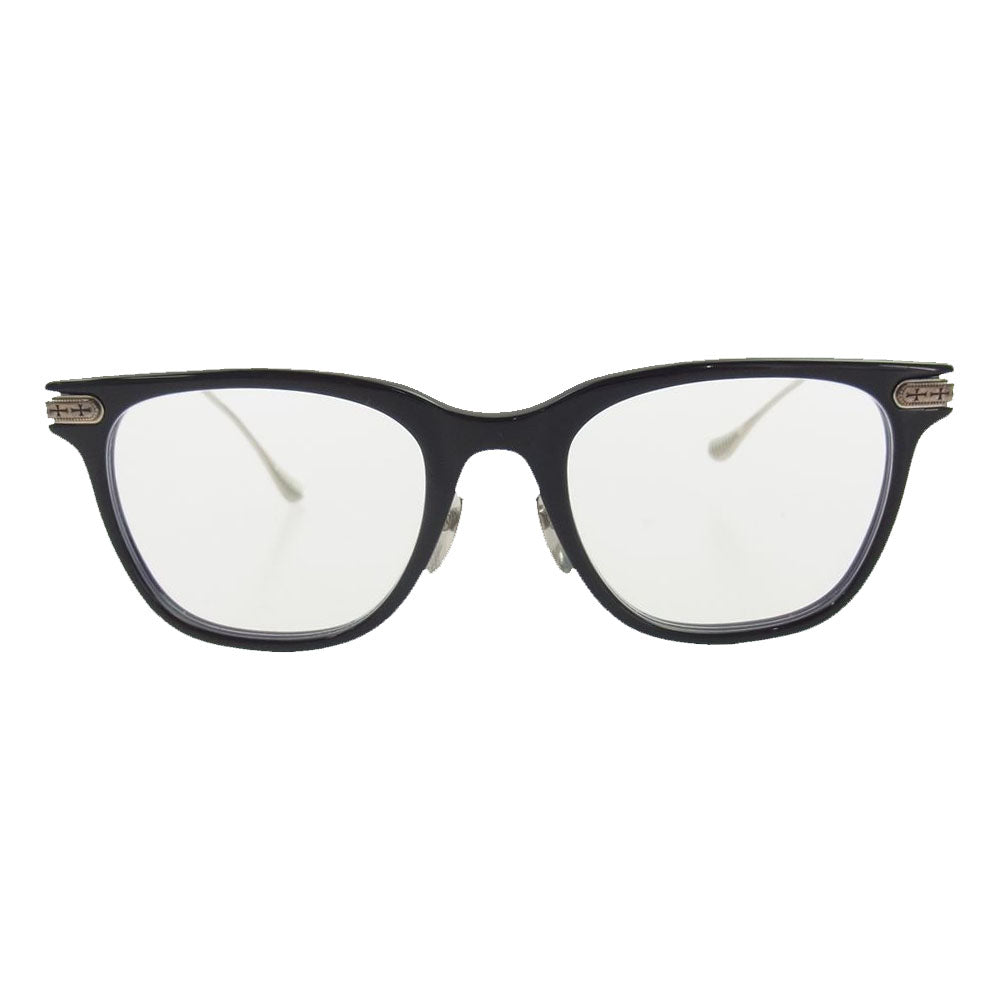 CHROME HEARTS クロムハーツ（原本無） 国内正規取扱店冊子付属 SLAG BK-Bs Black-Gold Plated 51 眼鏡 メガネ アイウェア ブラック系 クリア系【中古】