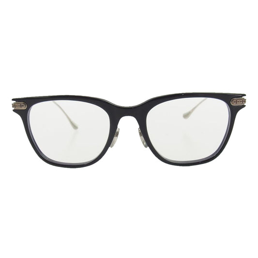 CHROME HEARTS クロムハーツ（原本無） 国内正規取扱店冊子付属 SLAG BK-Bs Black-Gold Plated 51 眼鏡 メガネ アイウェア ブラック系 クリア系【中古】