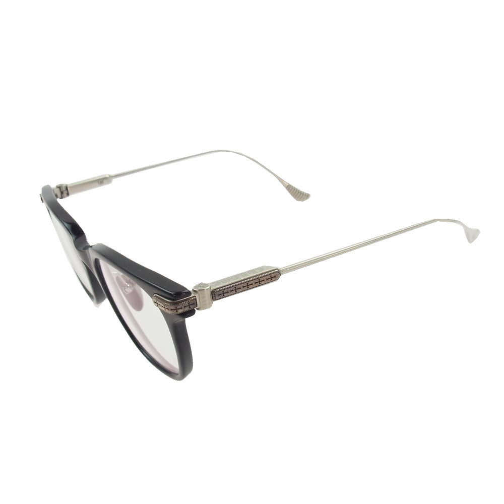 CHROME HEARTS クロムハーツ（原本無） 国内正規取扱店冊子付属 SLAG BK-Bs Black-Gold Plated 51 眼鏡 メガネ アイウェア ブラック系 クリア系【中古】