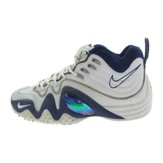 NIKE ナイキ 624055-141 AIR ZOOM FLIGHT FIVE B エア ズーム フライト ファイブ B スニーカー ホワイト系 ネイビー系 26.5cm【中古】