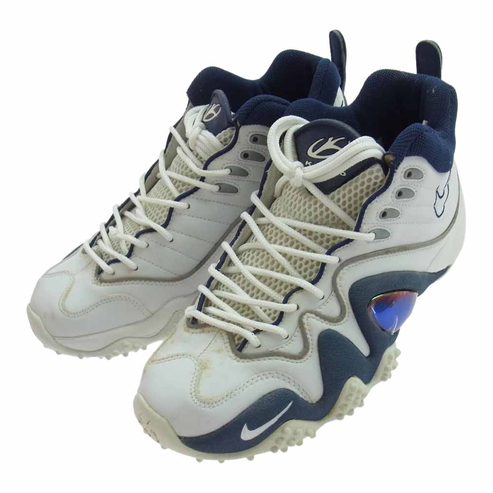 NIKE ナイキ 624055-141 AIR ZOOM FLIGHT FIVE B エア ズーム フライト ファイブ B スニーカー ホワイト系 ネイビー系 26.5cm【中古】