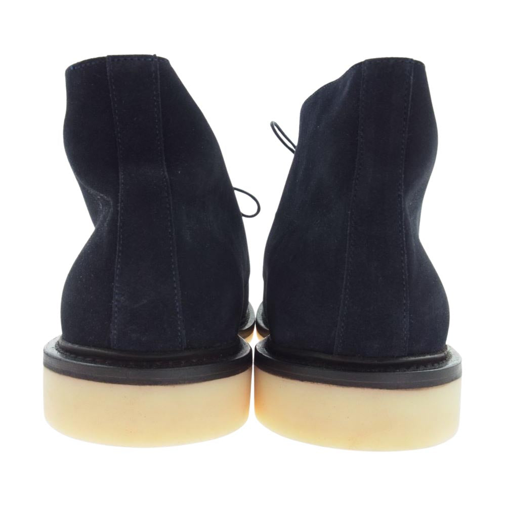 Loro Piana ロロピアーナ Hiroshi Fujiwara ネイビー スエード デザートブーツ ダークネイビー系 44【新古品】【未使用】【中古】