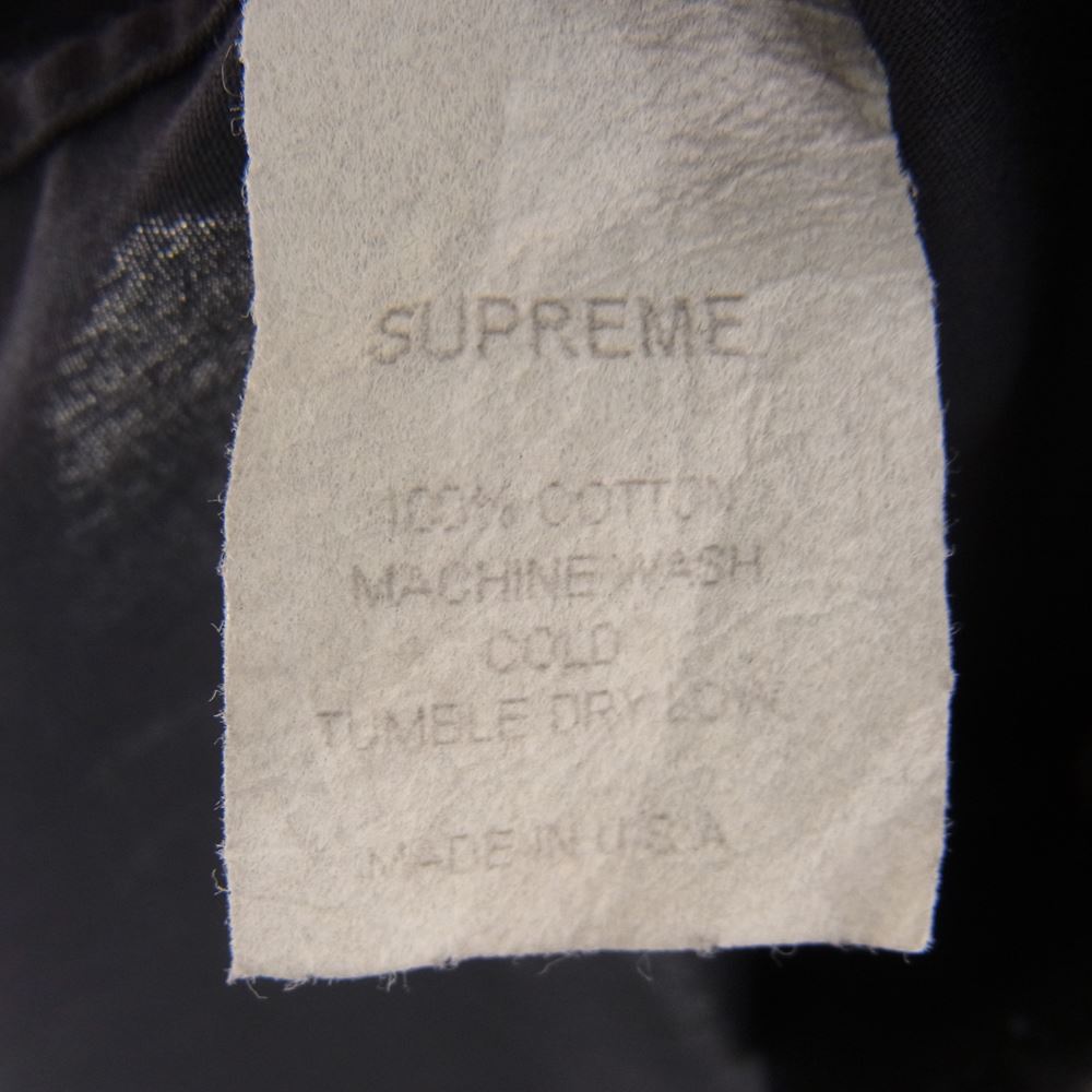 Supreme シュプリーム ボタンダウン 半袖 シャツ ブラック系 L【中古】