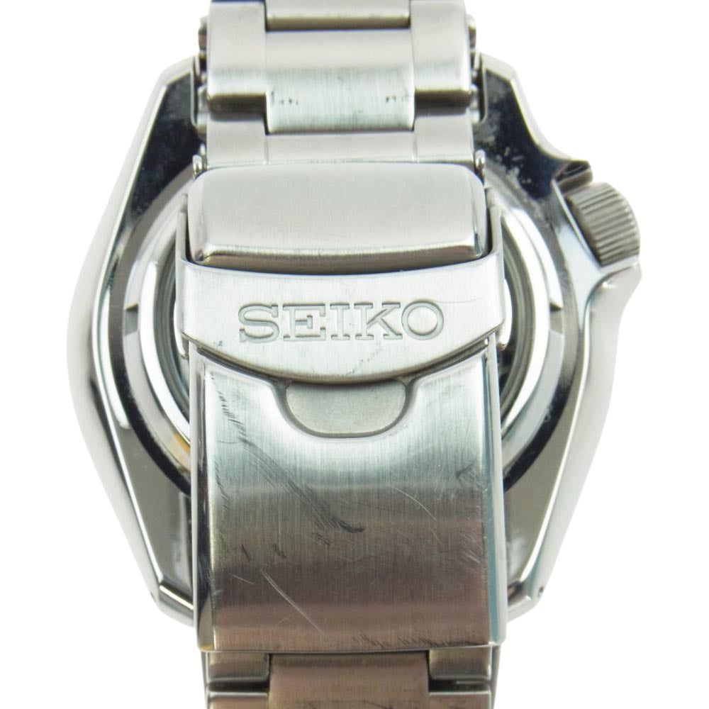 SEIKO セイコー 4R36-07G0 5スポーツ デイデイト 自動巻 腕時計 ウォッチ シルバー系 エメラルドグリーン系【中古】