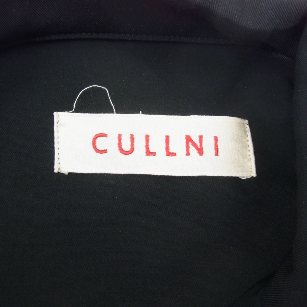 クルニ 21SS 21-SS-036 アシンメトリーラペル 半袖 シャツ ブラック系 1【中古】