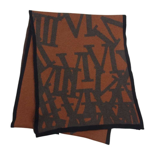 SHAREEF シャリーフ ニット ウール マフラー オレンジ系【中古】
