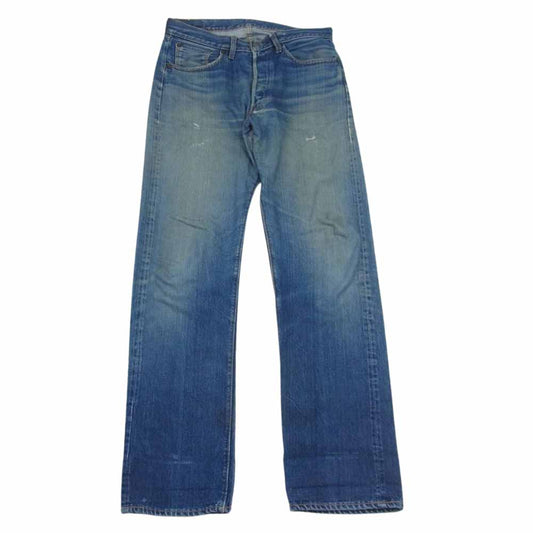 Levi's リーバイス 60s 501 BIG E VINTAGE ボタン裏刻印2 足長R シングルステッチ 赤耳 ヴィンテージ デニム パンツ インディゴブルー系【中古】