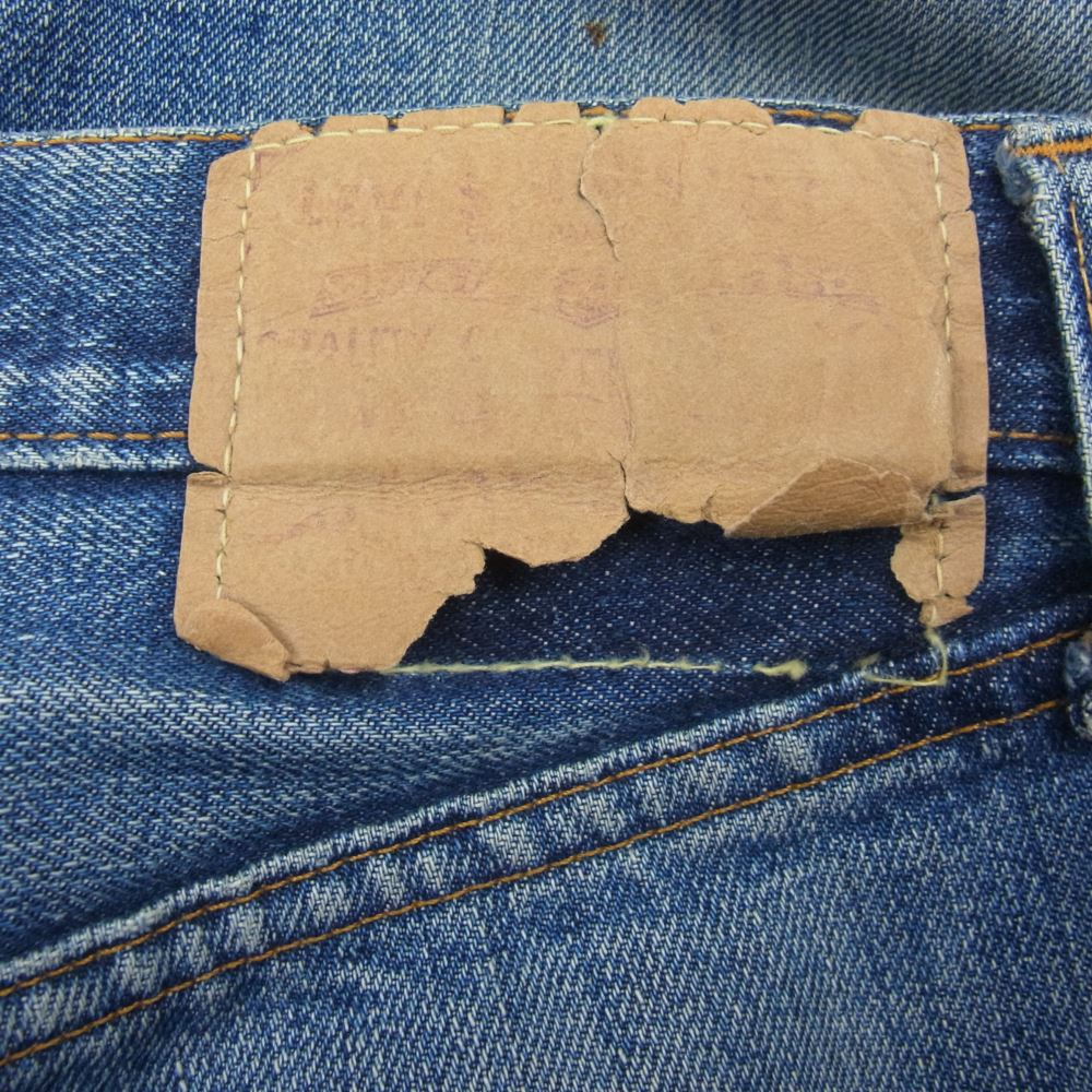 Levi's リーバイス 60s 501 BIG E VINTAGE ボタン裏刻印2 足長R シングルステッチ 赤耳 ヴィンテージ デニム パンツ インディゴブルー系【中古】