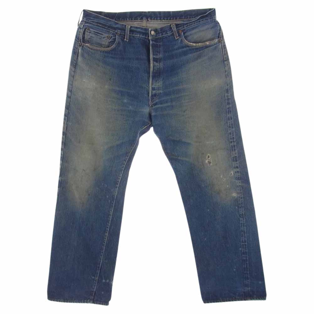 Levi's リーバイス 60s LEVI'Sリーバイス 501XX VINTAGE ボタン裏刻印J 足長R  Vステッチ シングル 赤耳 ヴィンテージ デニム パンツ インディゴブルー系【中古】