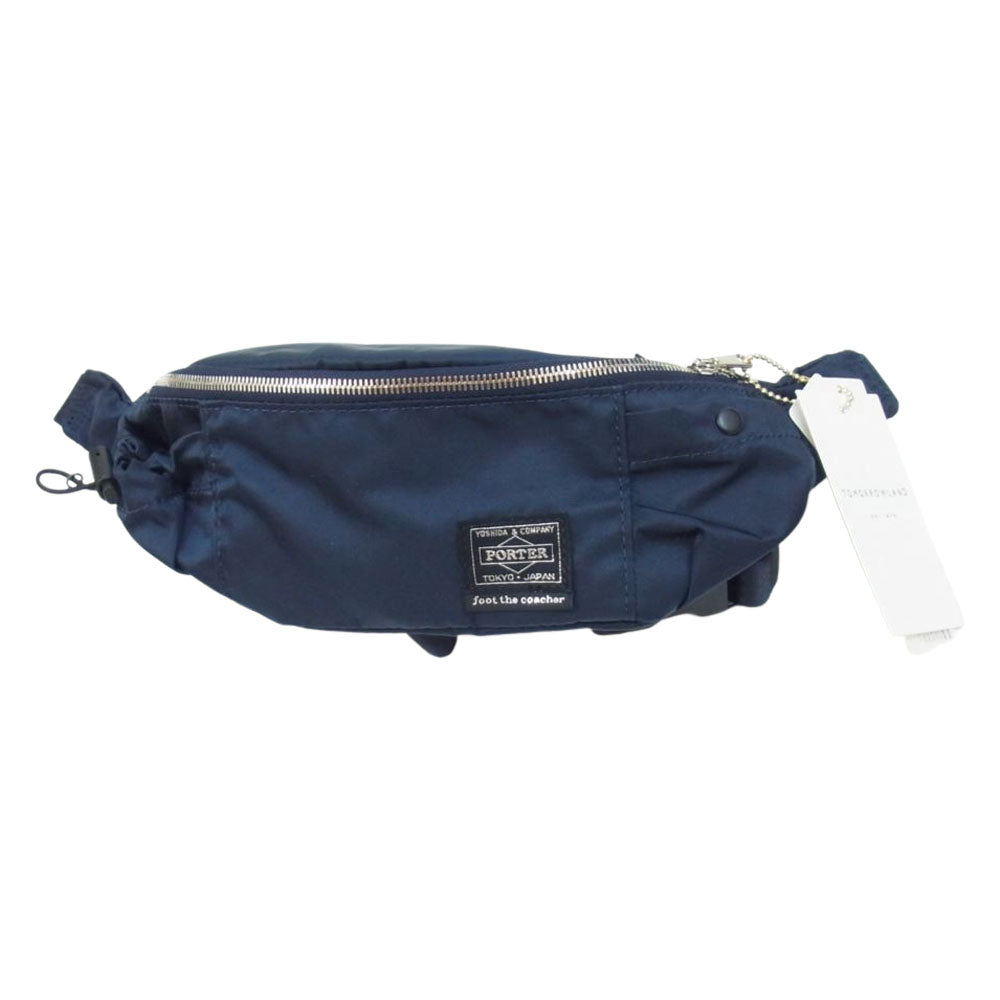 PORTER ポーター × TOMORROWLAND × foot the coacher 別注 ANARCHO WAIST BAG トゥモローランド フットザコーチャー 別注 ウエストバッグ ネイビー系 F【新古品】【未使用】【中古】