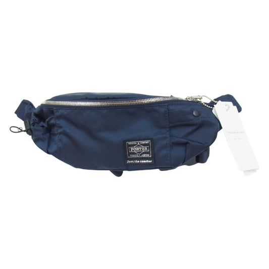 PORTER ポーター × TOMORROWLAND × foot the coacher 別注 ANARCHO WAIST BAG トゥモローランド フットザコーチャー 別注 ウエストバッグ ネイビー系 F【新古品】【未使用】【中古】