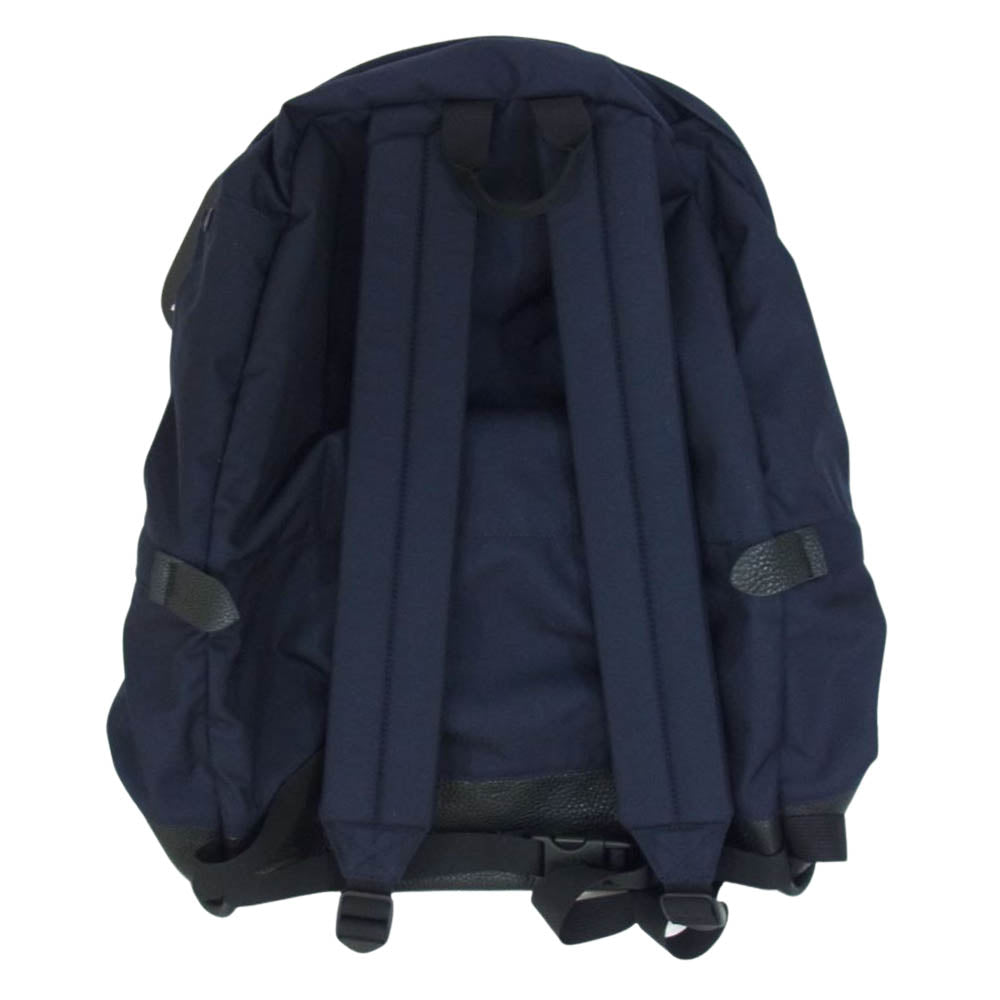 THE NORTH FACE ノースフェイス NN7109N × PALACE パレス Cordura Nylon Day Pack コーデュラ ナイロン レザー切替 デイパック バックパック ネイビー系【極上美品】【中古】