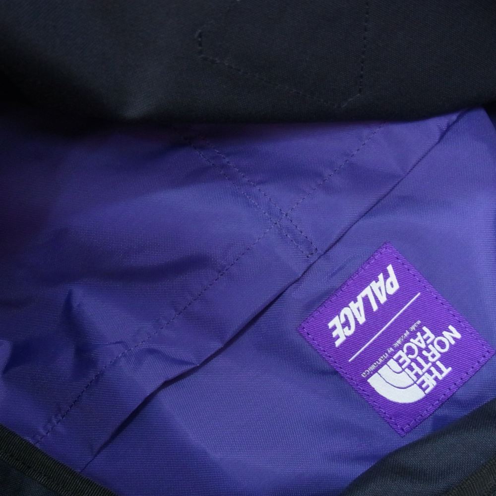 THE NORTH FACE ノースフェイス NN7109N × PALACE パレス Cordura Nylon Day Pack コーデュラ ナイロン レザー切替 デイパック バックパック ネイビー系【極上美品】【中古】