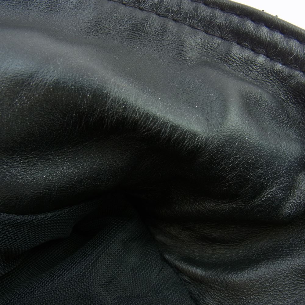 Lewis Leathers ルイスレザー Plainsman プレインズマン ホースハイド フリンジ無し仕様 シングル ライダース ジャケット ブラック系 36【中古】