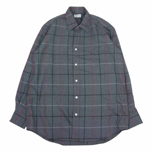 バーバリーズ 長袖 チェック シャツ グレー系 グレー系 L【中古】