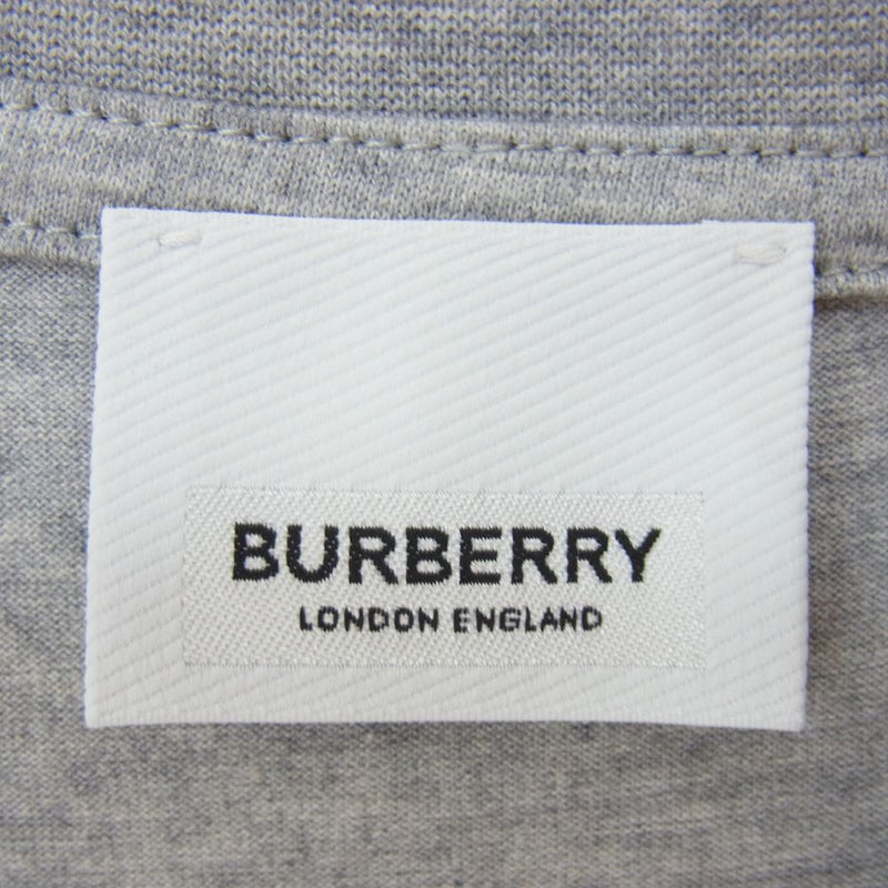 BURBERRY バーバリー 8048923 A2142 チェック ポケット 半袖 Tシャツ グレー系 M【新古品】【未使用】【中古】