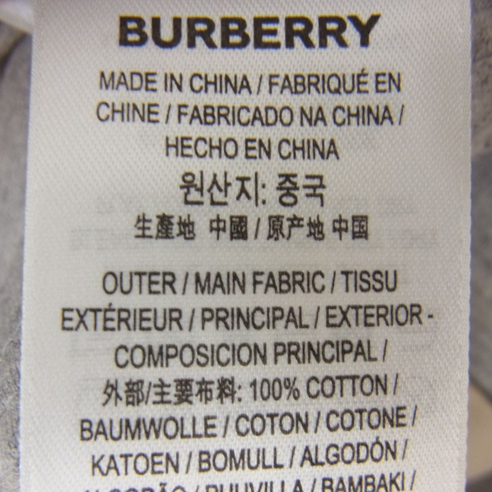 BURBERRY バーバリー 8048923 A2142 チェック ポケット 半袖 Tシャツ グレー系 M【新古品】【未使用】【中古】