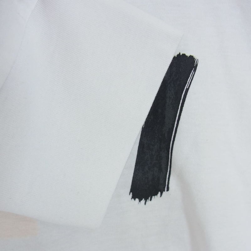 MARNI マルニ THJE0129PN クルーネック オーバーサイズ ロゴ 長袖 Tシャツ ホワイト系 38【美品】【中古】
