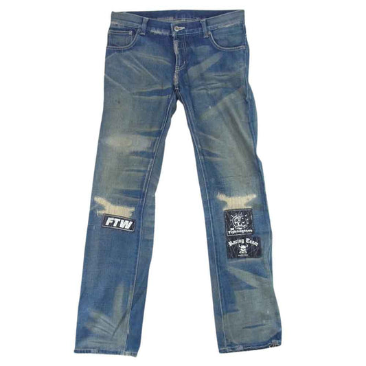 NEIGHBORHOOD ネイバーフッド DCNH-PT-10 SAVAGE DENIM サベージ加工 デニム パンツ インディゴブルー系 M【美品】【中古】