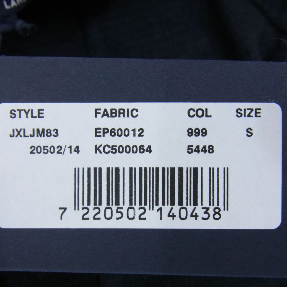 LARDINI ラルディーニ JXLJM83  ニット Vネック リネン コットン ハイゲージ メランジ ブートニエール カーディガン ブラック系 S【新古品】【未使用】【中古】