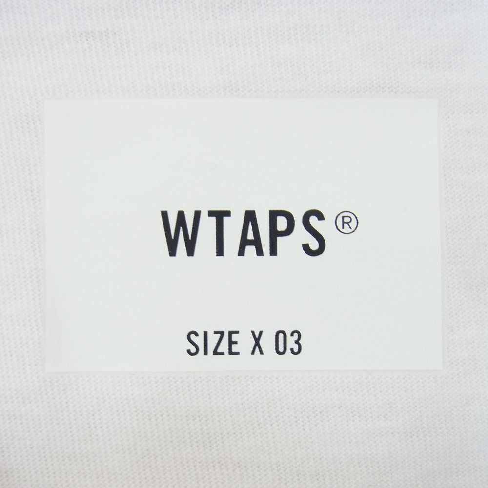 WTAPS ダブルタップス 23SS 231ATDT-CSM19 IAN LS CTPL. LEAGUE NAVY WHITE ロングスリーブ Tシャツ ロンT ブラック系 03【新古品】【未使用】【中古】