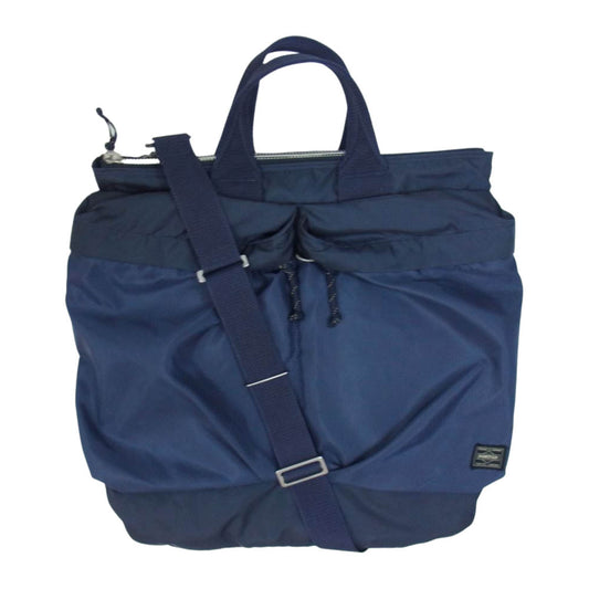 PORTER ポーター × LOWERCASE ローワーケース 2WAY ナイロン ヘルメット バッグ ネイビー系【中古】