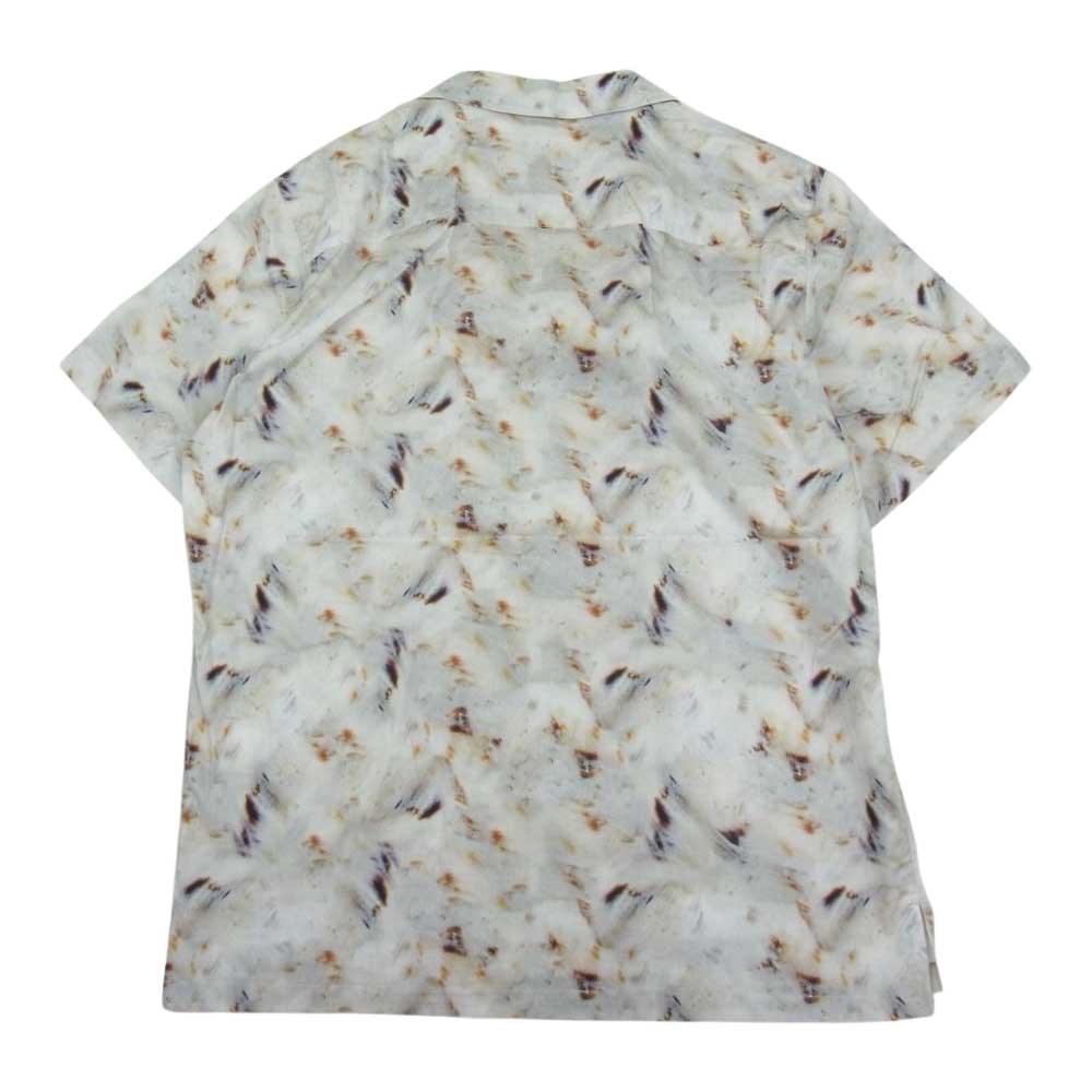 クオン 113SH021000 Camp Collar Cotton Shirt キャンプカラー コットン 半袖 シャツ アイボリー アイボリー系 M【新古品】【未使用】【中古】