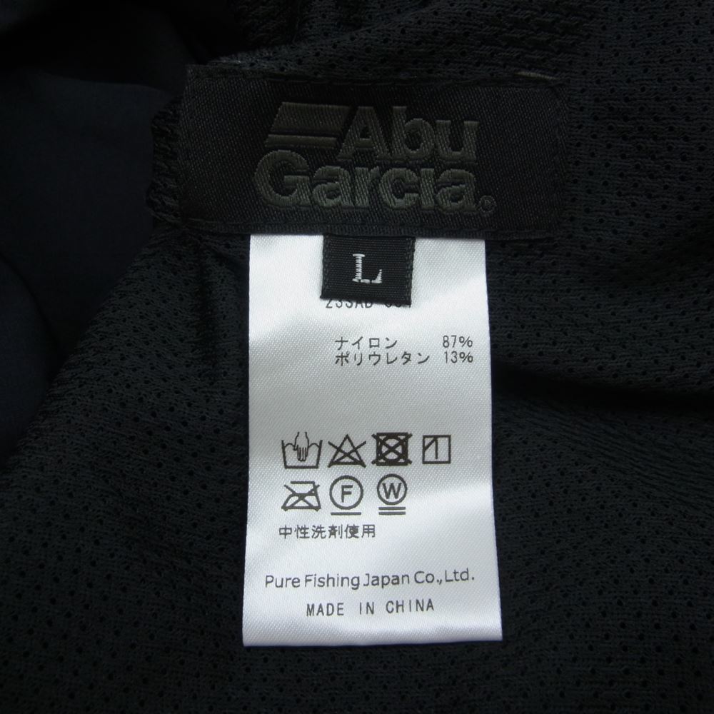 アブガルシア 23SS 23SAB-004 WATER RESISTANT POCKETABLE PANTS ウェザー レジスタント ポケッタブル パンツ ブラック系 L【新古品】【未使用】【中古】