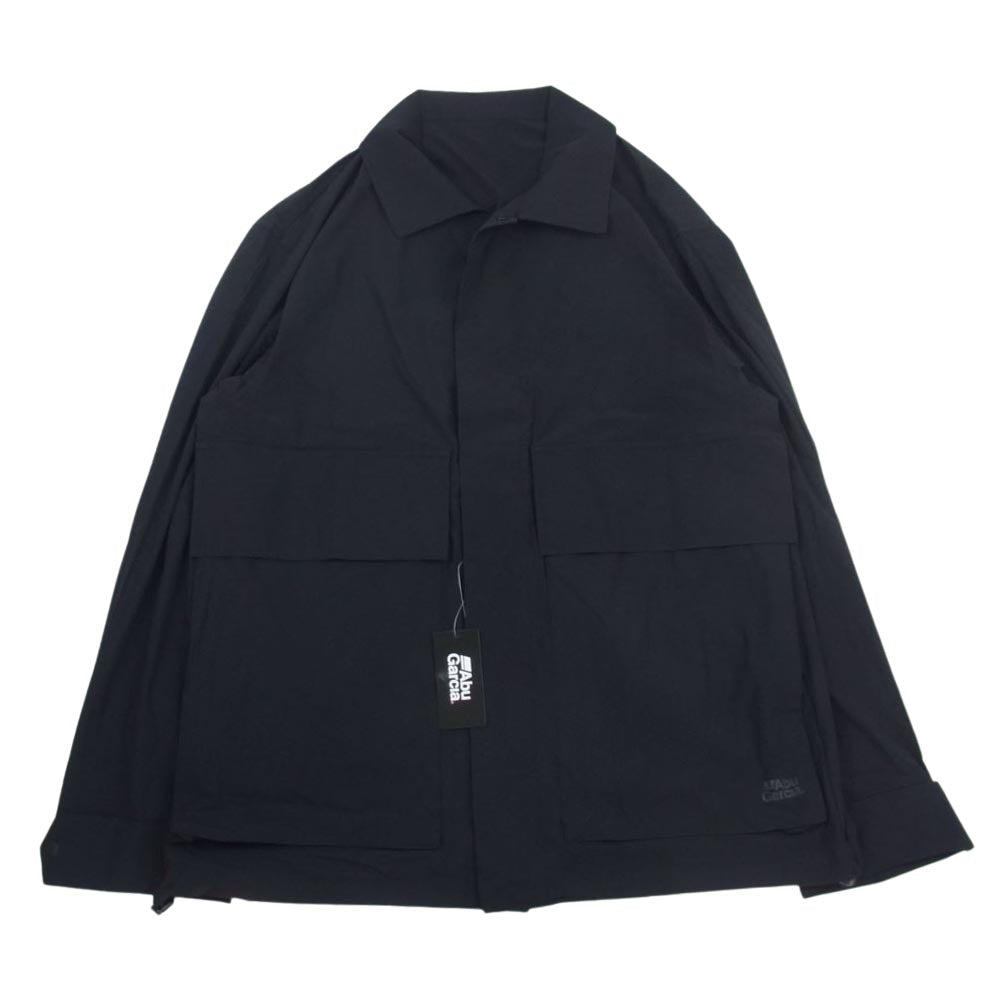 アブガルシア 23SS 23SAB-003 WATER RESISTANT POCKETABLE JACKET ウェザー レジスタント ポケッタブル ジャケット ブラック系 L【新古品】【未使用】【中古】