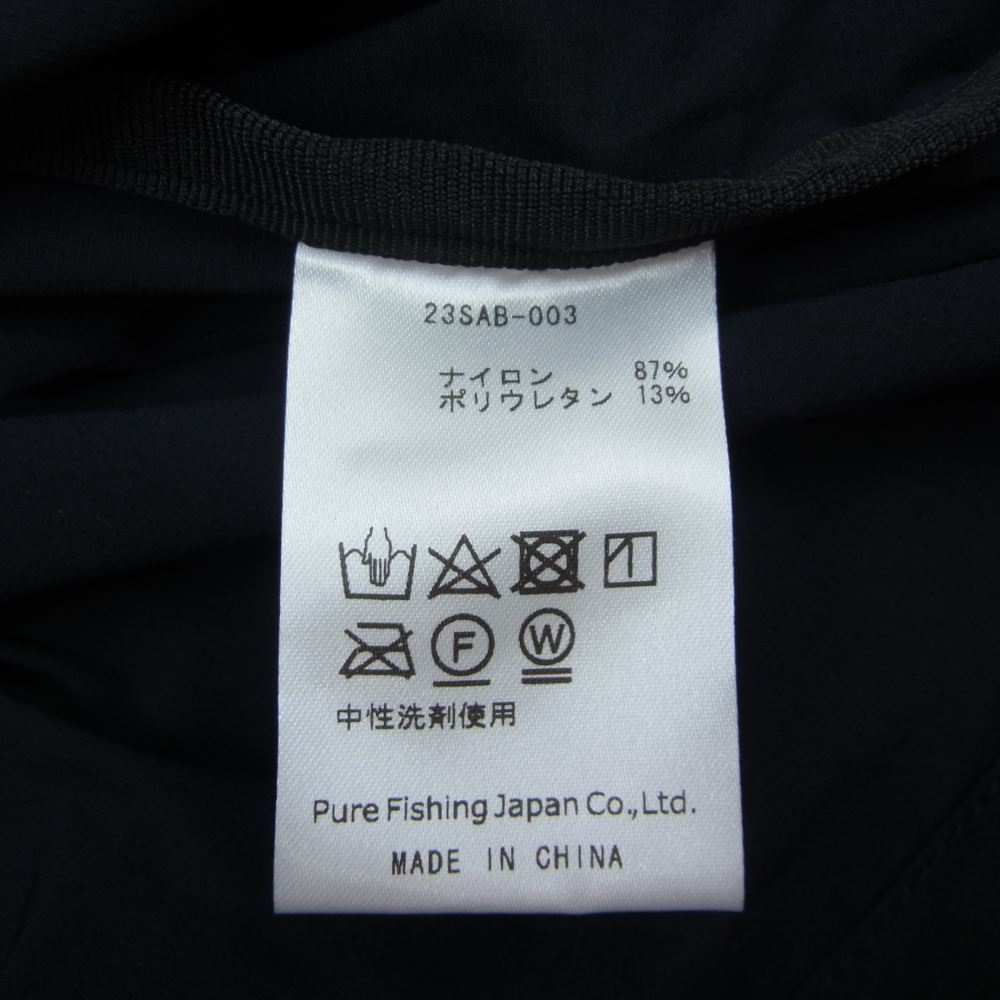 アブガルシア 23SS 23SAB-003 WATER RESISTANT POCKETABLE JACKET ウェザー レジスタント ポケッタブル ジャケット ブラック系 L【新古品】【未使用】【中古】